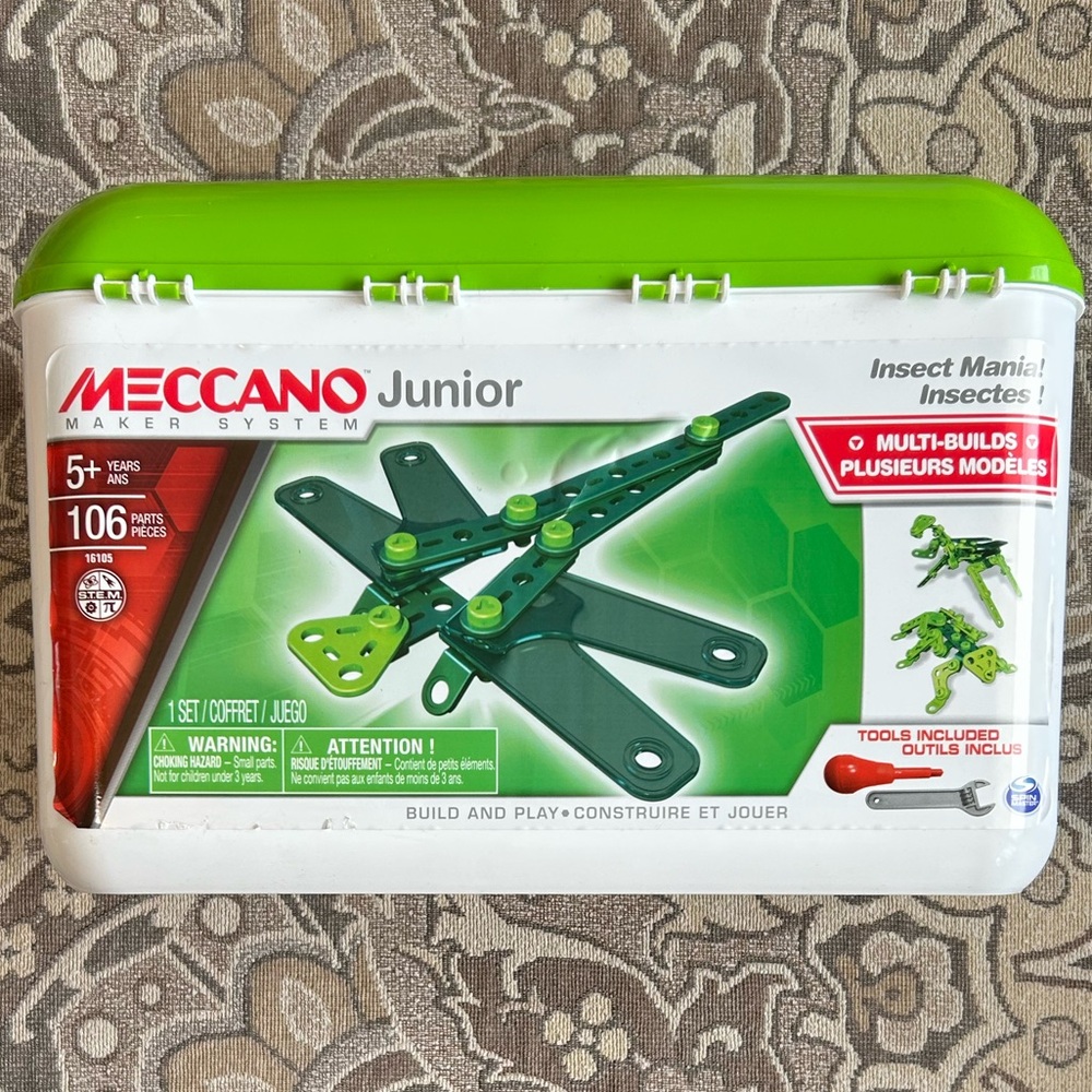 Meccano Junior Maker System Insect Mania! New in Box. Build & Play.